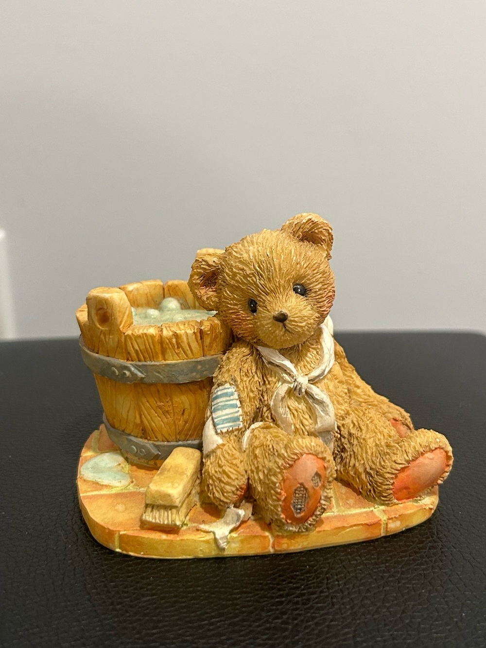 VINTAGE 1991 Enesco Cherished Teddies figurine titled Joshua Love Repairs All